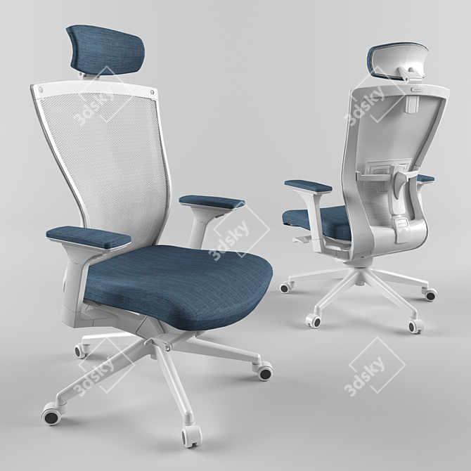 ErgoMesh Task Chair 3D model image 1