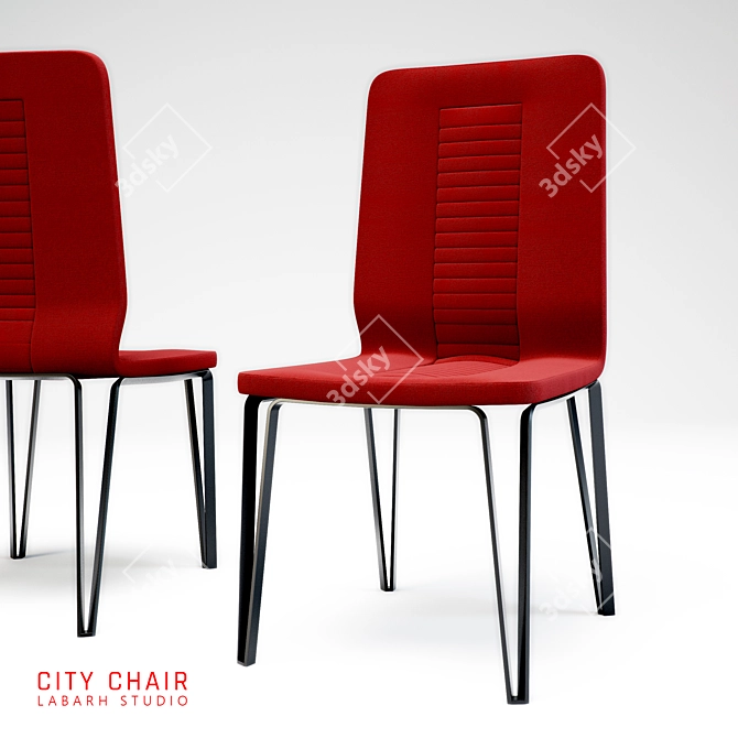 Urban Elegance Chair 3D model image 1