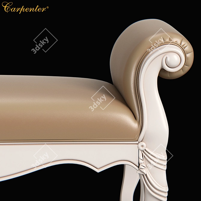 Carpenter Bed Bench - Stylish and Functional 3D model image 3