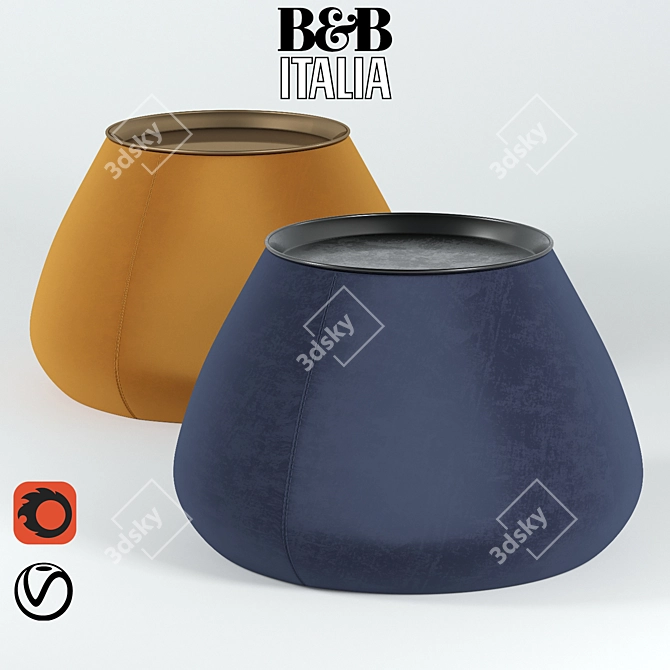 Versatile Sand-Filled Table 3D model image 1