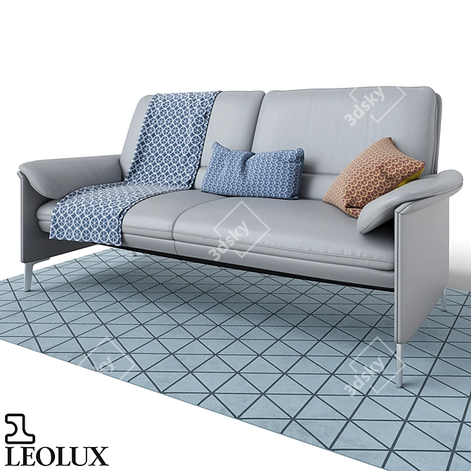 Luxurious Leolux Castanea Sofa 3D model image 1