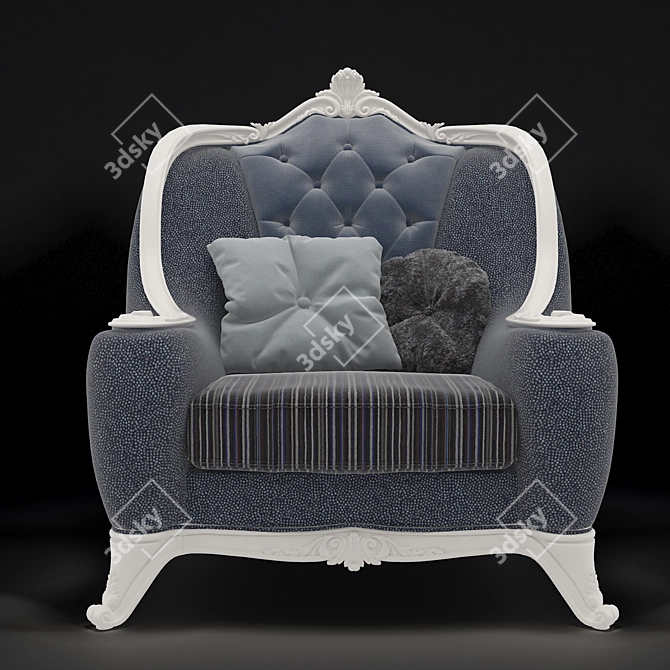 Timeless Comfort: Armchair Classic 3D model image 1