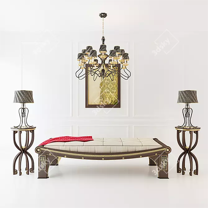 Elegant Epoca Set - Premium Quality 3D model image 1