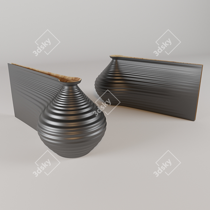 Futuristic Vase by Gareth Neil & Zaha Hadid 3D model image 1