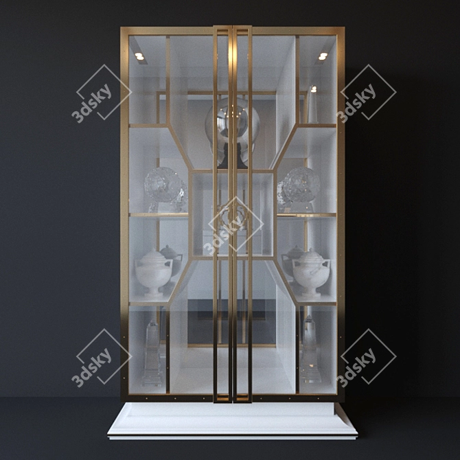 Luxury Concorde Showcase & Decor Collection 3D model image 1