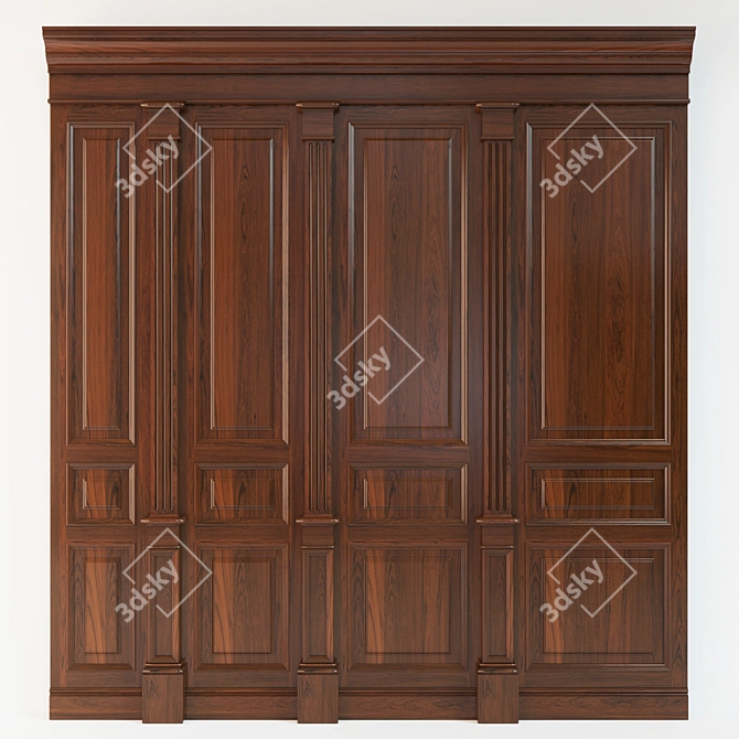 Wood Panels Collection 3D model image 1