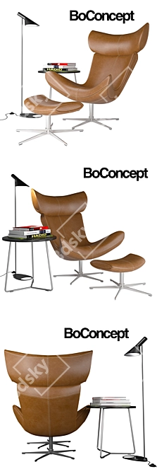 Sleek and Stylish Bocncept Imola 3D model image 2