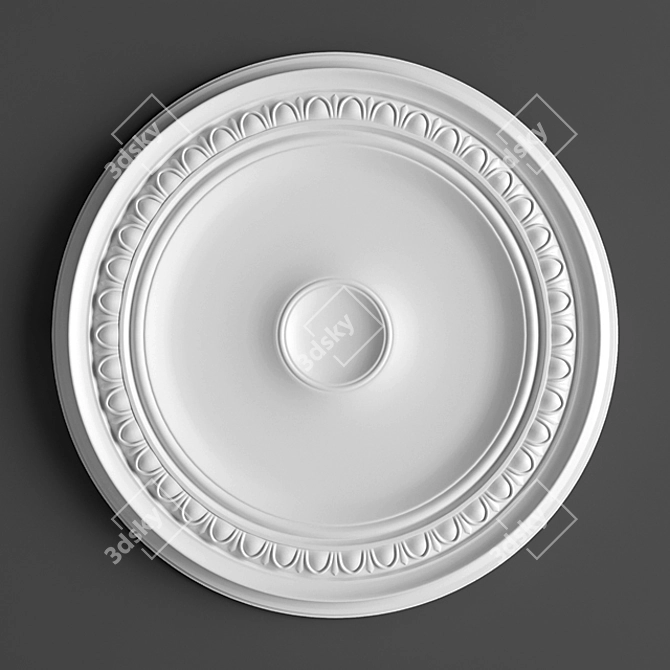 Ornate Ceiling Rose 62cm Diameter 3D model image 1