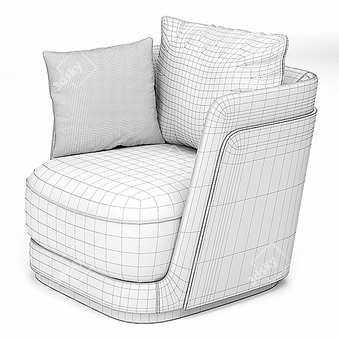 Richmond Luxury Sofa & Armchair 3D model image 3