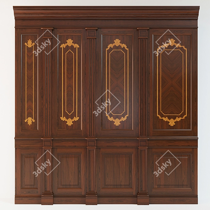 Wood Panels Collection 3D model image 1