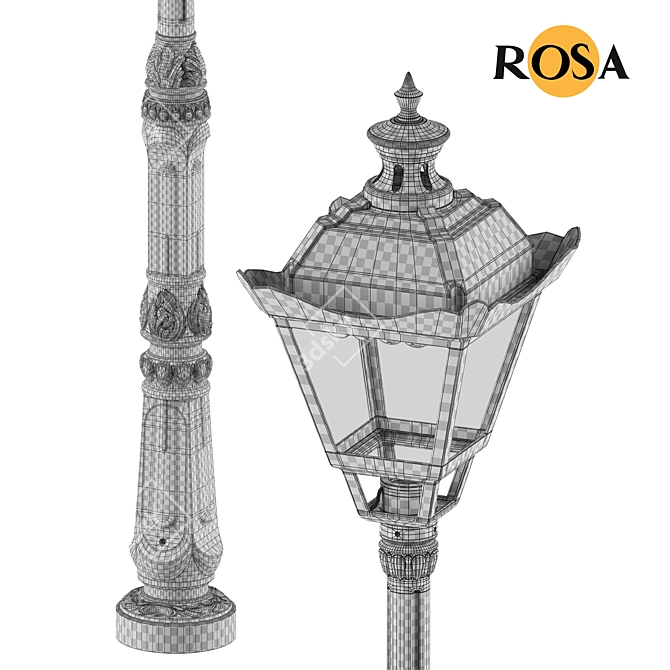 ROSALight Park Luminaire OS-1 LED 3D model image 3