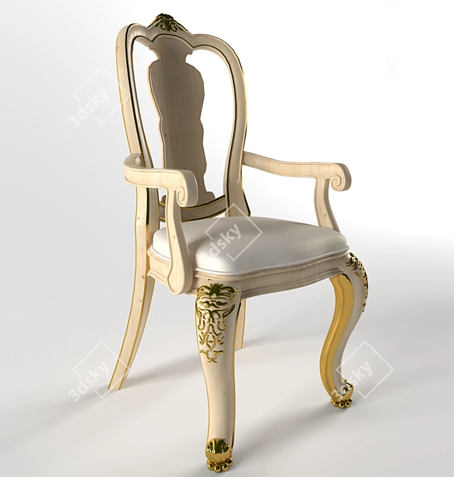 Classic Chair: Timeless Elegance 3D model image 1