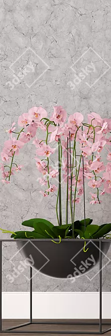 Exquisite Orchid Model - High-Quality 3D Max & OBJ Formats 3D model image 2