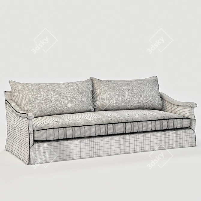 Luxurious Vallone Sofa by Dmitriy & Co 3D model image 3