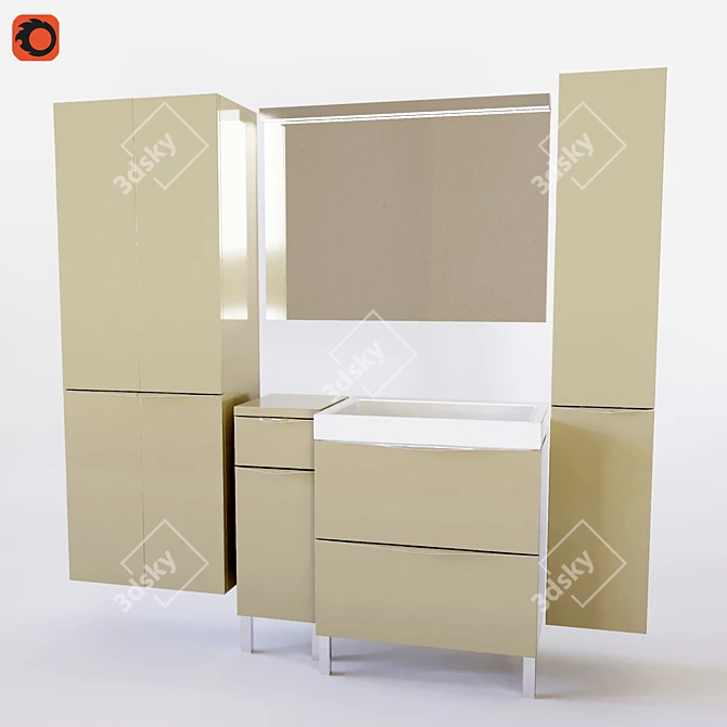 Verona Urban Furniture Set 3D model image 1