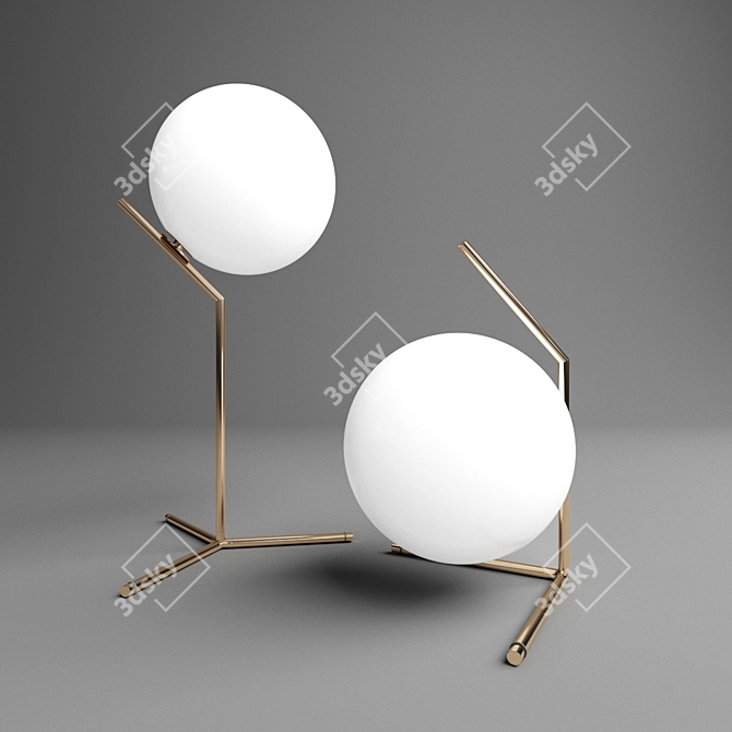 Minimalist Flos IC T1 Table Lamp 3D model image 1