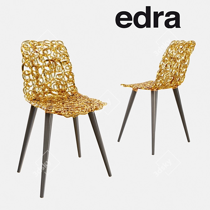 Edra Gina: Captivating Design, Unmatched Comfort 3D model image 1