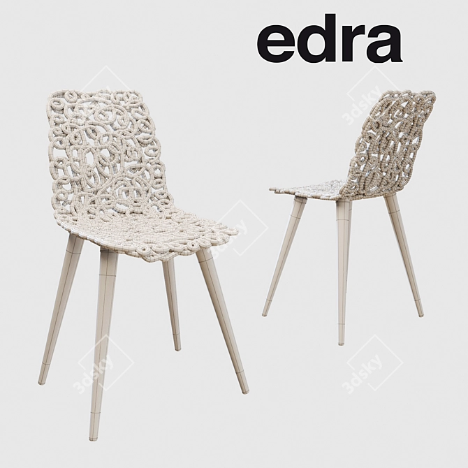 Edra Gina: Captivating Design, Unmatched Comfort 3D model image 2