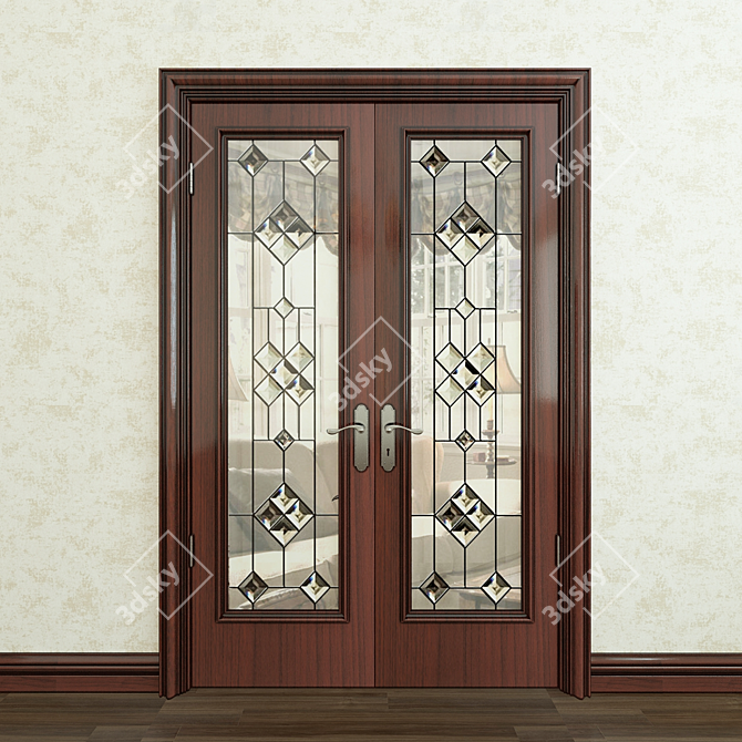 Classic Door: Timeless Elegance 3D model image 1