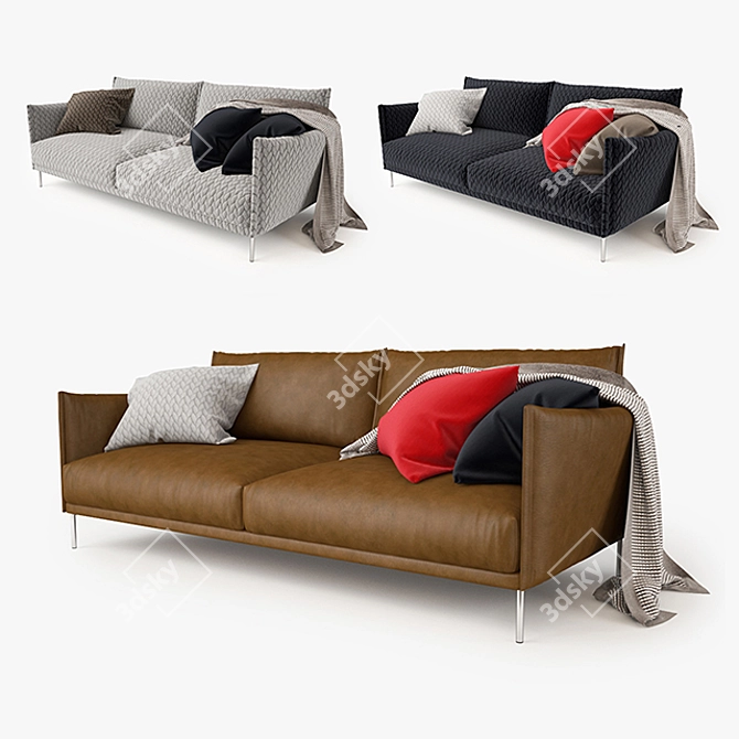 Luxury Moroso Gentry Sofa 3D model image 1