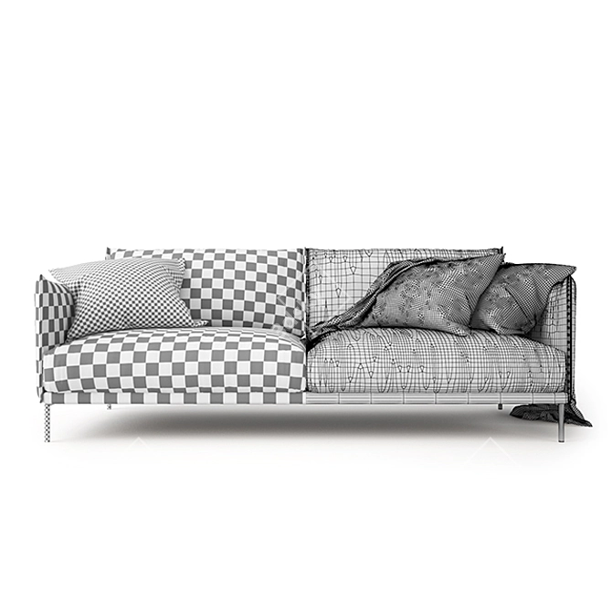Luxury Moroso Gentry Sofa 3D model image 3
