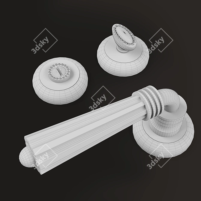 FUARO Demetra Door Handle 3D model image 2