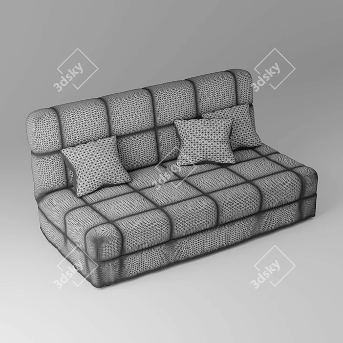 Elegant Ascona Divan 3D model image 1