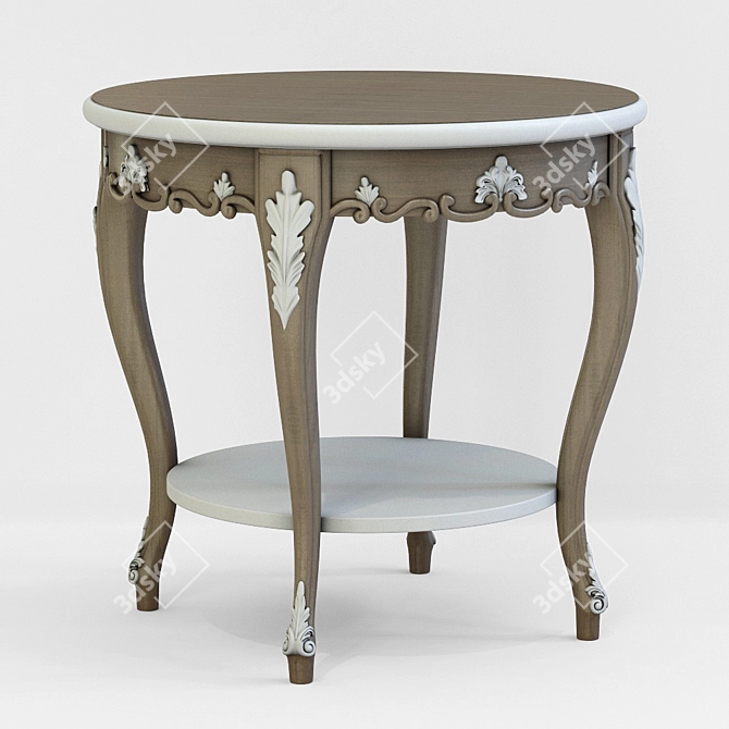 Phyllon Small Table: Elegant and Versatile 3D model image 1