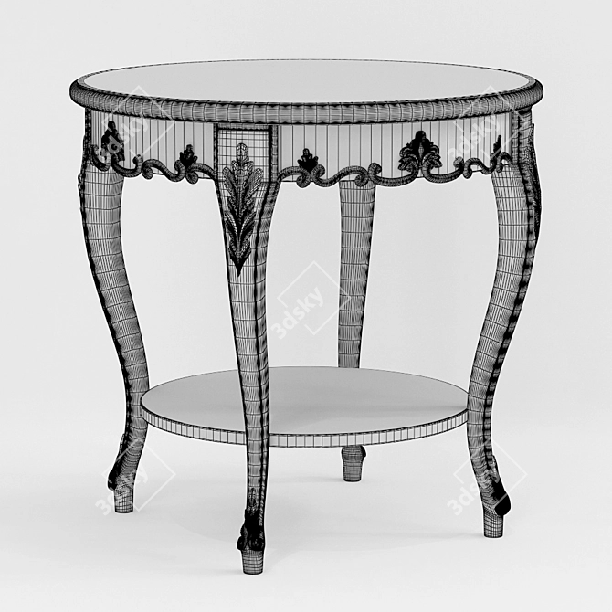 Phyllon Small Table: Elegant and Versatile 3D model image 2