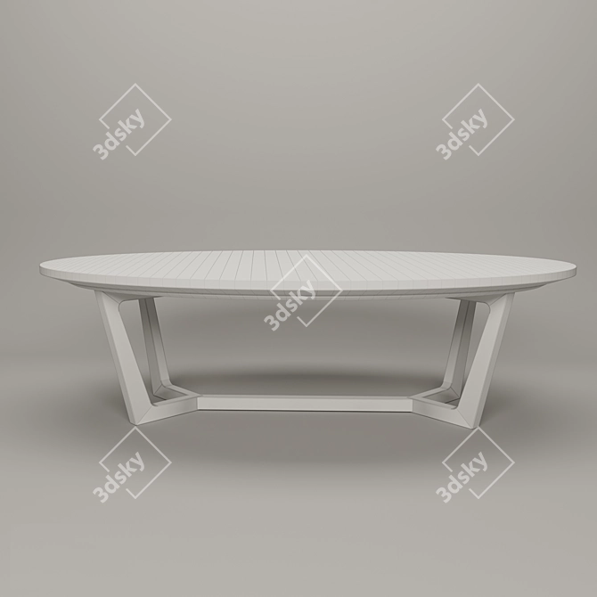 Sleek Modern Table 3D model image 3