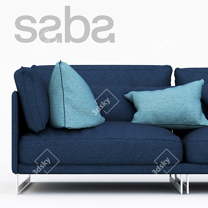 Elegant Saba Italia Sofa 3D model image 3