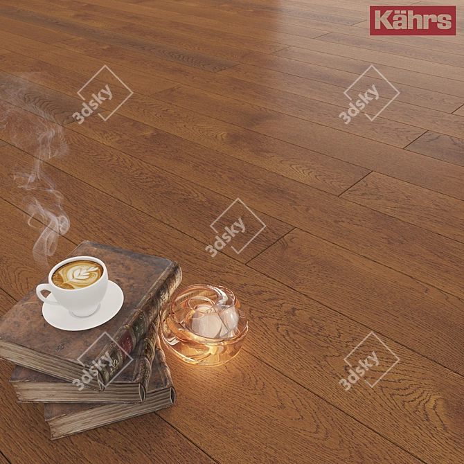 Sorrel Oak Canvas Flooring: Timeless Elegance 3D model image 1