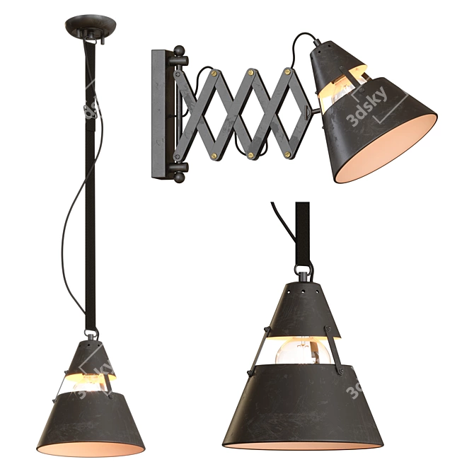 Industrial Mantra Lighting 3D model image 1