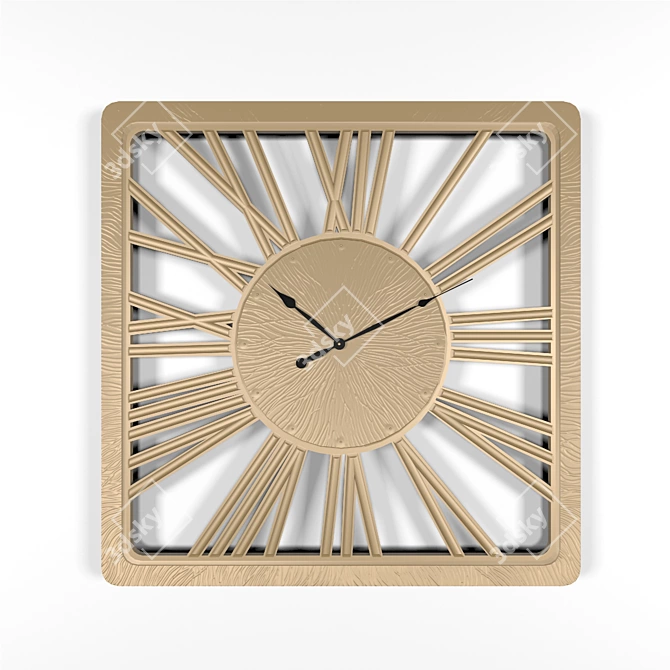 Twinkle New Wall Clock - Handcrafted Wood, LED Lights 3D model image 2