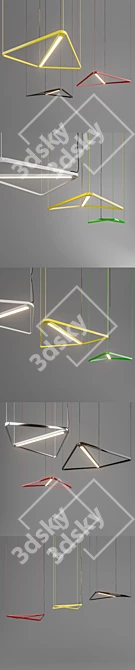 Multi-Color Fixture Kite: Versatile Lighting Solution 3D model image 2