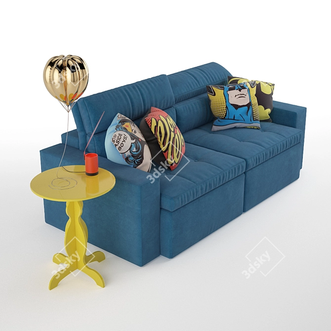 Brazilian Pop Sofa Set 3D model image 3
