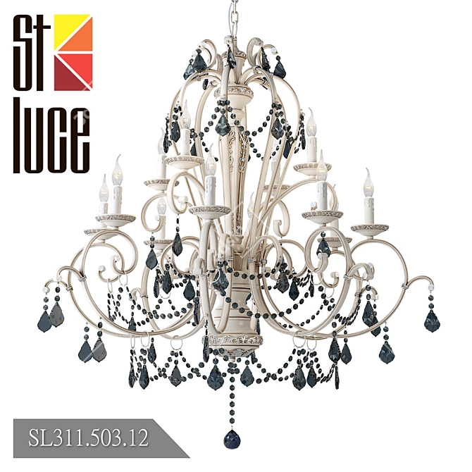 ST LUCE MORBI Classic Pendant Chandelier 3D model image 1