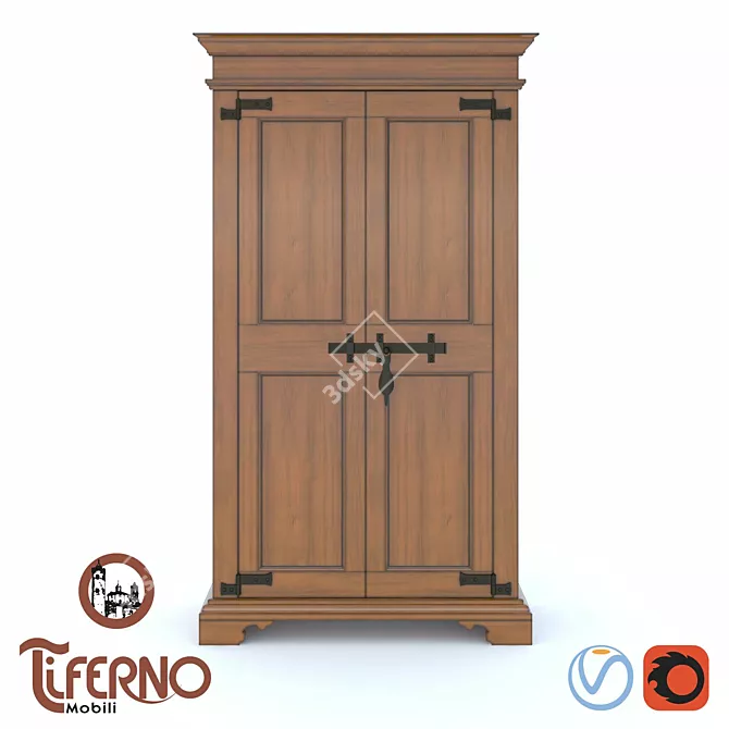 Sandra Wardrobe & Comod Set 3D model image 2