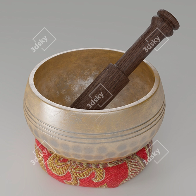 Meditation Singing Bowl 3D model image 1