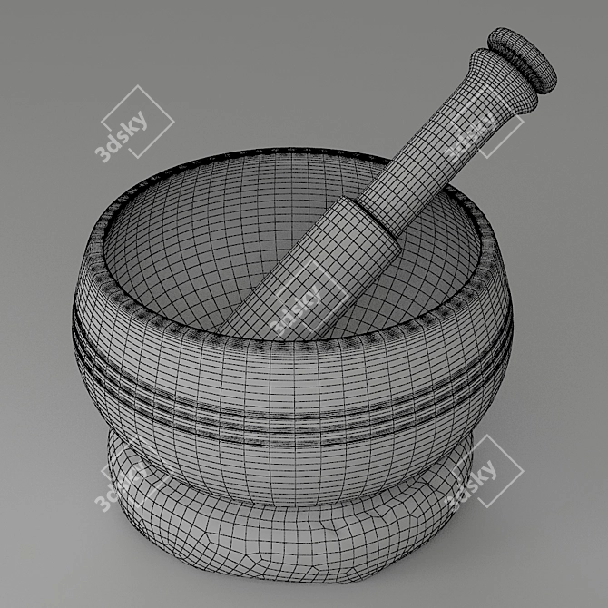 Meditation Singing Bowl 3D model image 2