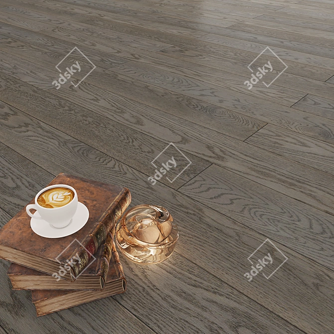 Kährs Oak Canvas Tawny | 17x14mm Oak Flooring 3D model image 1