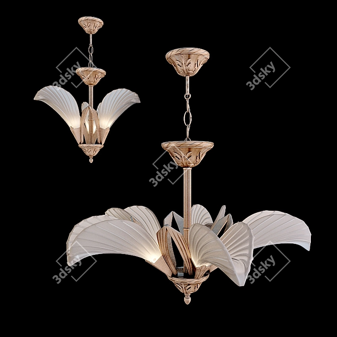 Elegant Sevinc Chandelier Collection 3D model image 1