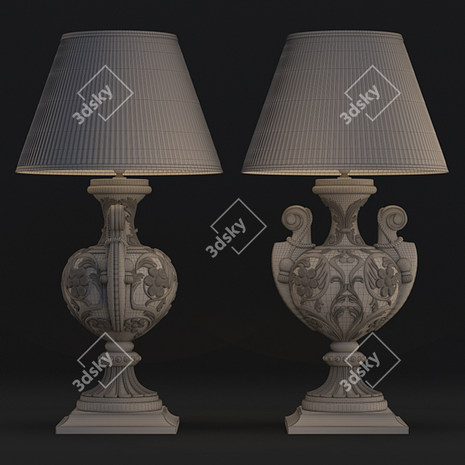 Etruria Lamp: Stylish and Versatile Lighting 3D model image 2