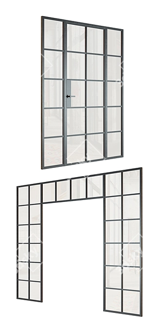 Loft-style OM Partitions Set from IVEGROUP 3D model image 2