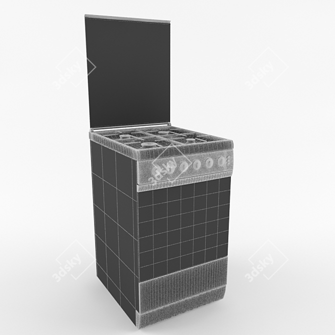 ARDO Gas Cooktop: Compact and Efficient 3D model image 3