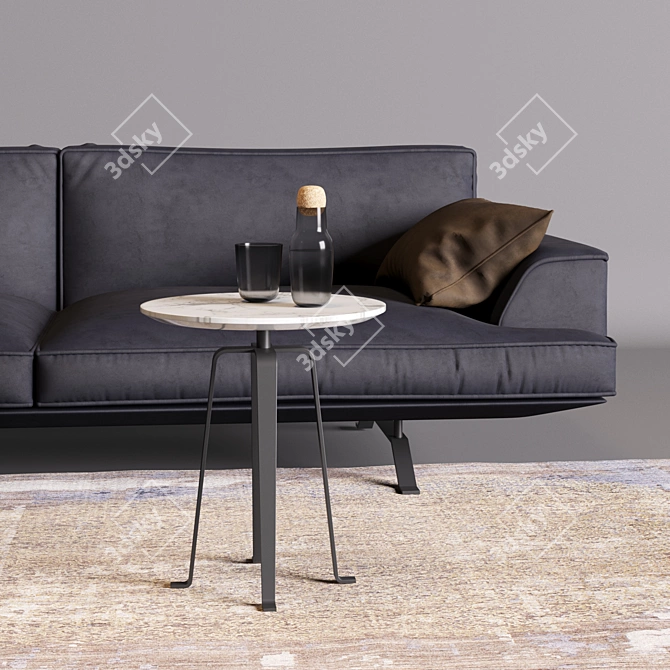 Bonaldo Slab Plus Sofa 3D model image 2