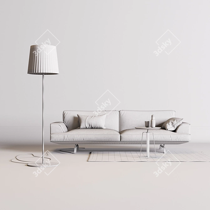 Bonaldo Slab Plus Sofa 3D model image 3