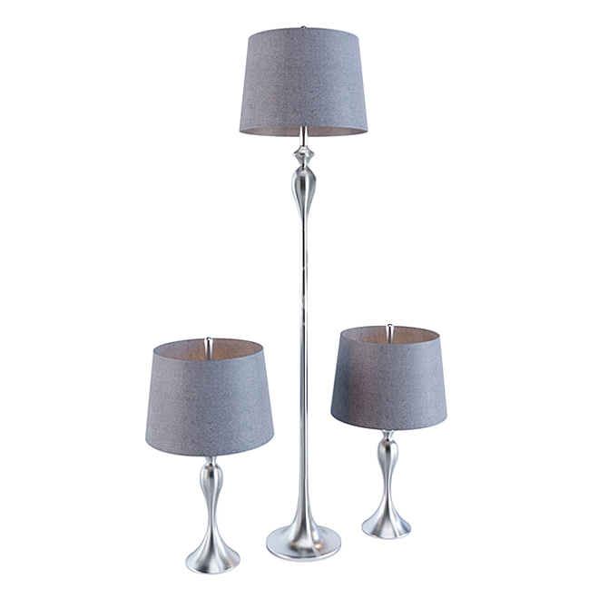 Elegant Gwendolyn Lamp: Floor & Table 3D model image 2