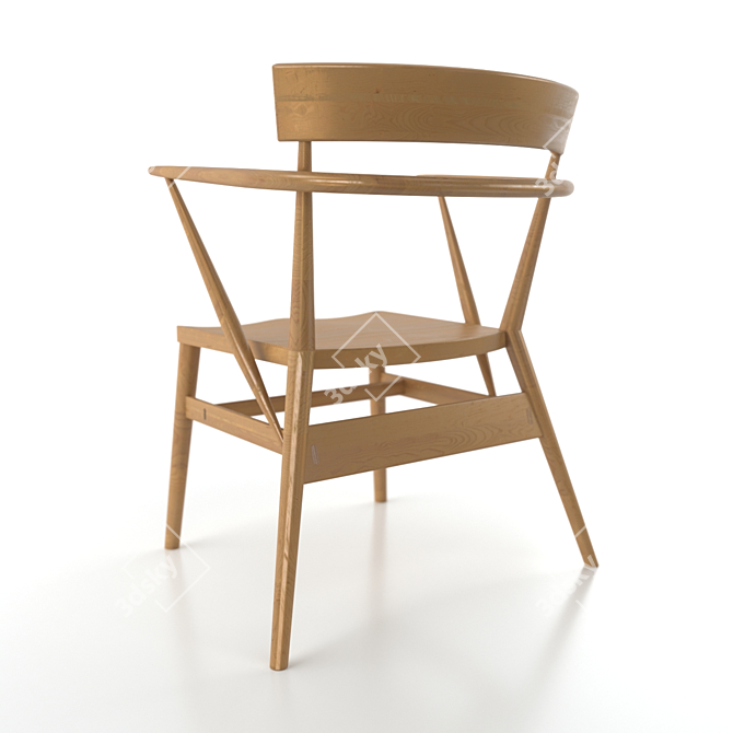 Elegant Holland Park Armchair 3D model image 2