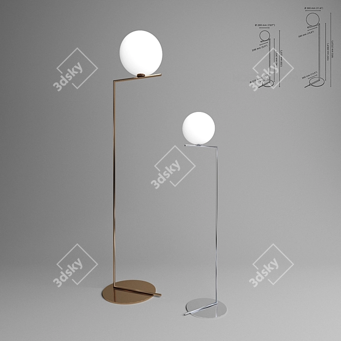 IC Lights F1/F2: Capturing Perfect Balance 3D model image 1